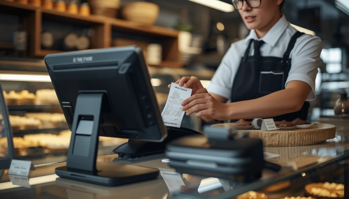 Thermal receipt printer for restaurants